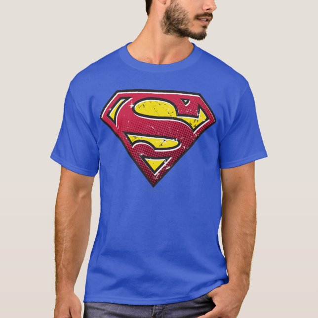 Superman S-Shield | Logotyp för repor Tee Shirt (Framsida)