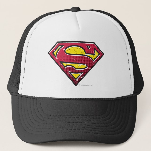 Superman S-Shield | Logotyp för repor Truckerkeps (Framsida)