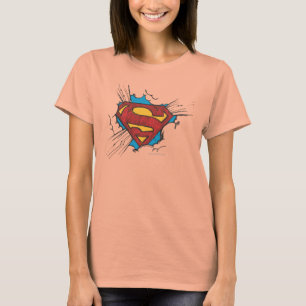 Superman S-Shield Logotyp inom moln Tee Shirt