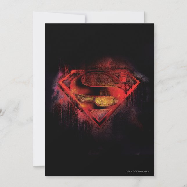 Superman S-Shield | Målad Logotyp (Framsida)