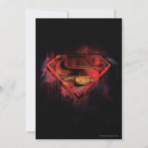Superman S-Shield   Målad Logotyp