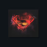 Superman S-Shield | Målad Logotyp Canvastryck<br><div class="desc">Superman månatlig trend</div>