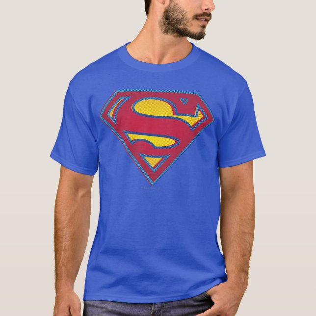 Superman S-Shield | Punkt-Logotyp T-shirt (Framsida)