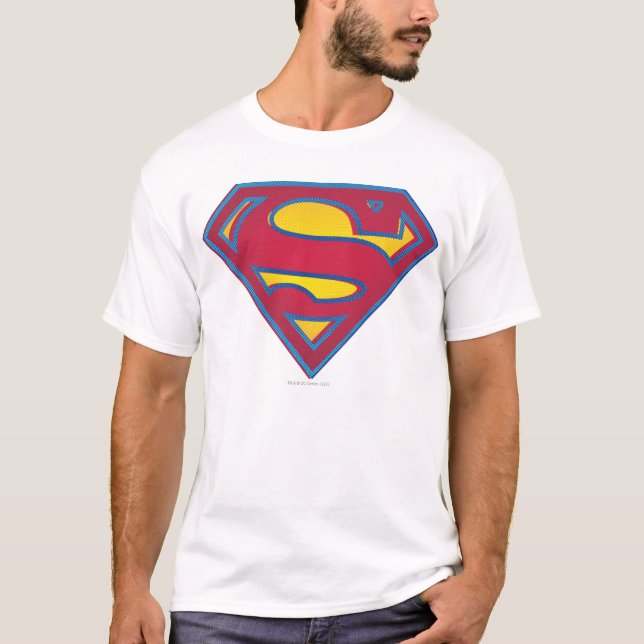 Superman S-Shield | Punkt-Logotyp T Shirt (Framsida)