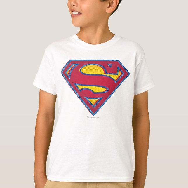 Superman S-Shield | Punkt-Logotyp T-shirt (Framsida)