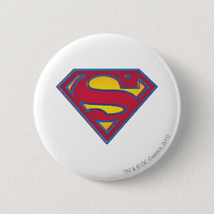Superman S-Shield Punktens Logotyp Knapp