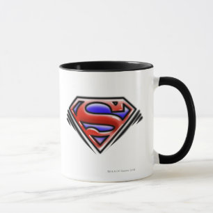 Superman S-Shield  Red Airbrush Logotyp Mugg