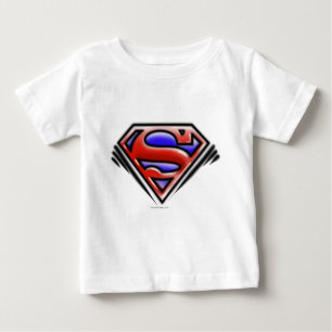 Superman S-Shield   Red Airbrush Logotyp T-shirt
