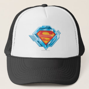 Superman S-Shield Red and Blue Metall Logotyp Truckerkeps