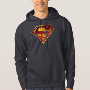 Superman S-Shield   Reflektionens Logotyp Munkjacka