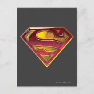Superman S-Shield   Reflektionens Logotyp Vykort