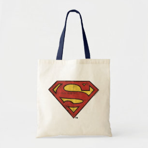 Superman S-Shield  Rensning svart kontur, Logotyp Tygkasse