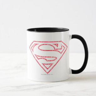 Superman S-Shield Röd disposition, Logotyp Mugg