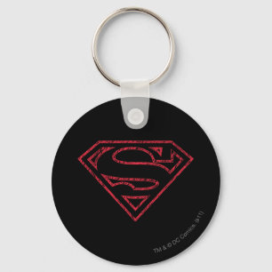 Superman S-Shield Röd disposition, Logotyp Nyckelring