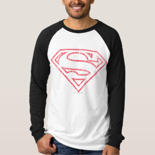 Superman S-Shield   Röd kontur, Logotyp Tröja