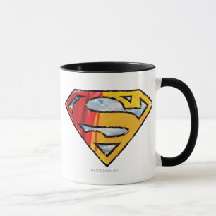 Superman S-Shield Röd och Orange Logotyp Mugg
