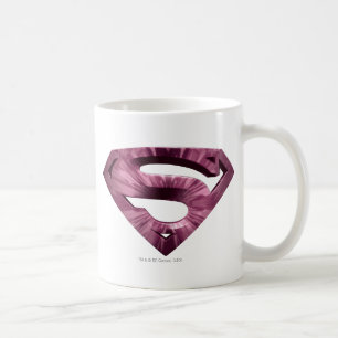 Superman S-Shield Rosa Star Burst Logotyp Kaffemugg
