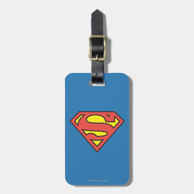 Superman S-Shield | Superman Logotyp Bagagebricka (Vertikal Framsida)
