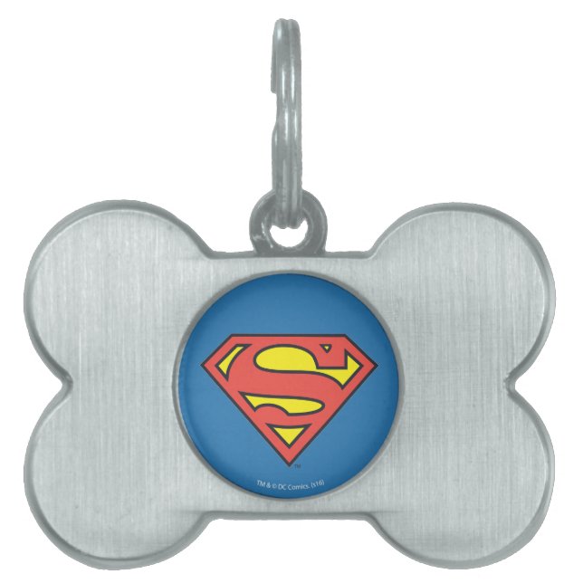 Superman S-Shield | Superman Logotyp ID-bricka Husdjur (Framsidan)