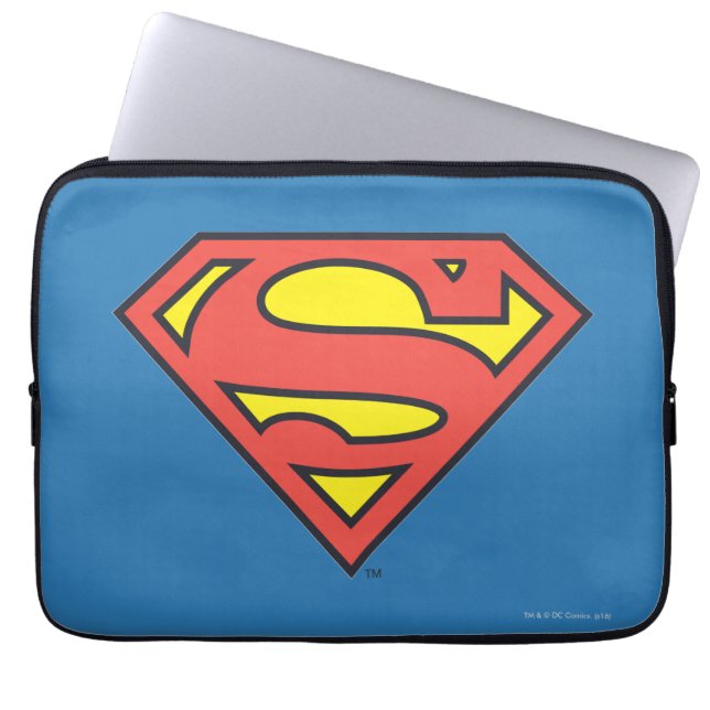 Superman S-Shield | Superman Logotyp Laptop Sleeve (Framsidan)
