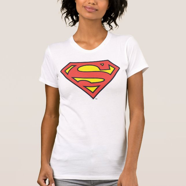 Superman S-Shield | Superman Logotyp T Shirt (Framsida)
