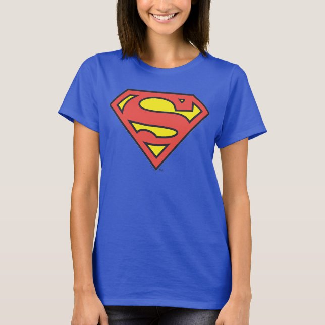 Superman S-Shield | Superman Logotyp T Shirt (Framsida)