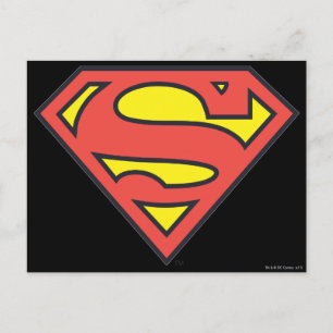 Superman S-Shield   Superman Logotyp Vykort