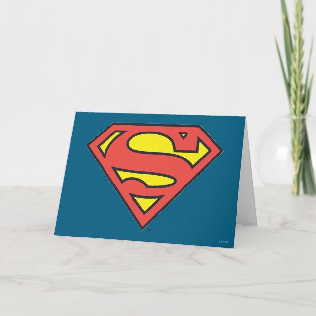 Superman S-Shield| Supermans Logotyp Kort (Framsida)