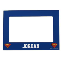 Superman S-Shield | Svartvit Logotyp för runda sku Magnetisk Fotoram