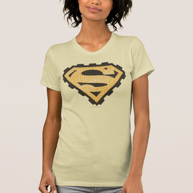 Superman S-Shield | Tan-Logotyp Tee (Framsida)