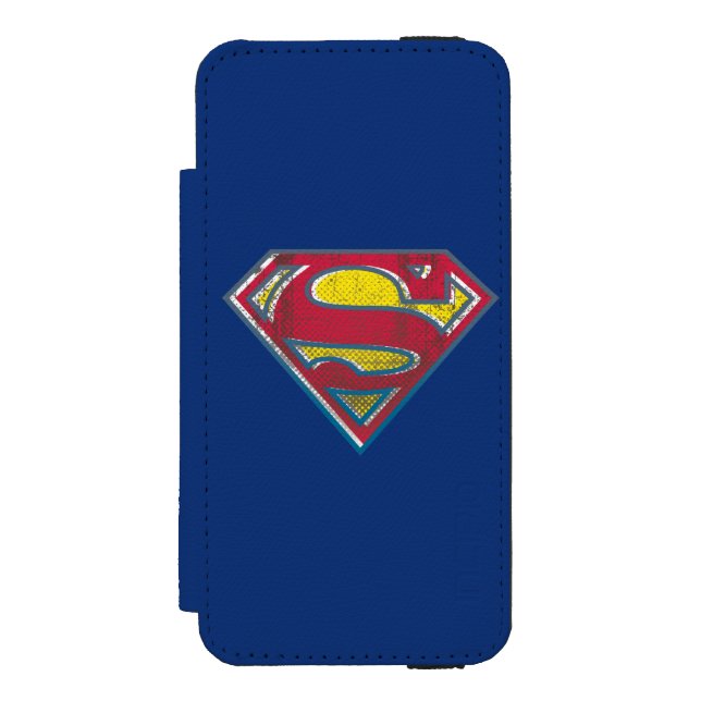 Superman S-Shield | Tryckt Logotyp Incipio iPhone Wallet Skal (Folio Framsidan)