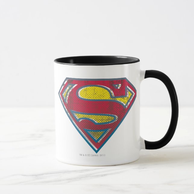 Superman S-Shield | Tryckt Logotyp Mugg (Höger)