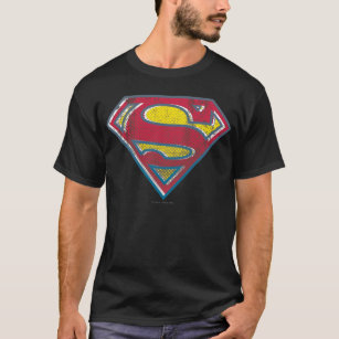 Superman S-Shield   Tryckt Logotyp T-shirt