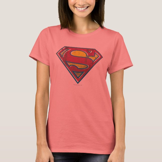 Superman S-Shield | Tryckt Logotyp T-shirt (Framsida)