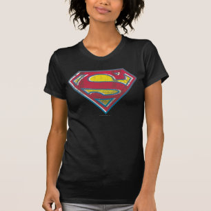 Superman S-Shield Tryckt Logotyp Tee Shirt