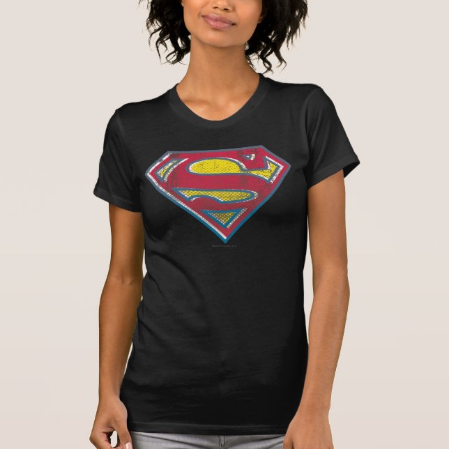 Superman S-Shield | Tryckt Logotyp Tee Shirt (Framsida)