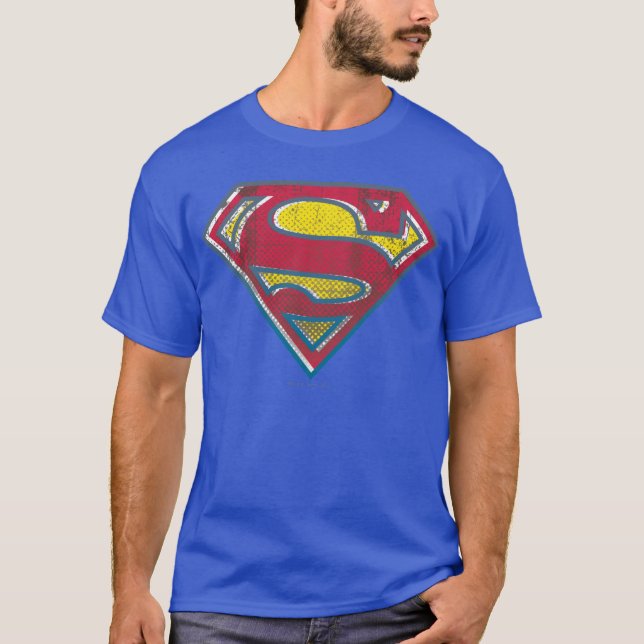 Superman S-Shield | Tryckt Logotyp Tröja (Framsida)