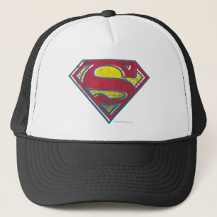 Superman S-Shield Tryckt Logotyp Truckerkeps