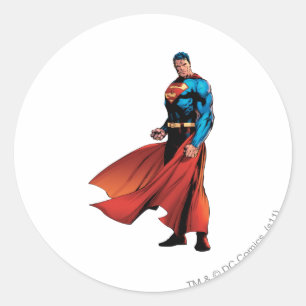 Superman ser fram runt klistermärke