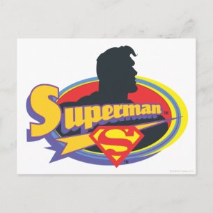 Superman Silhouette Vykort