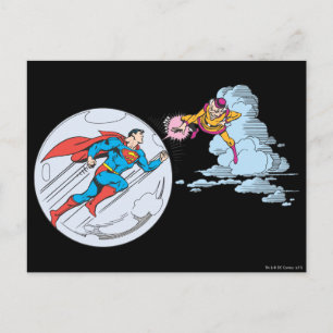 Superman som är inkapslad i Bubble Vykort