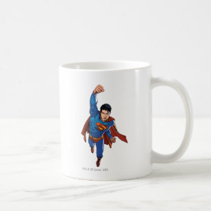 Superman som flyger framåt kaffemugg