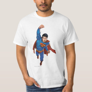 Superman som flyger framåt tee shirt