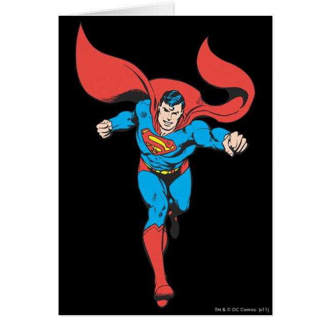Superman Springa Forward 2 Hälsningskort (Framsidan)
