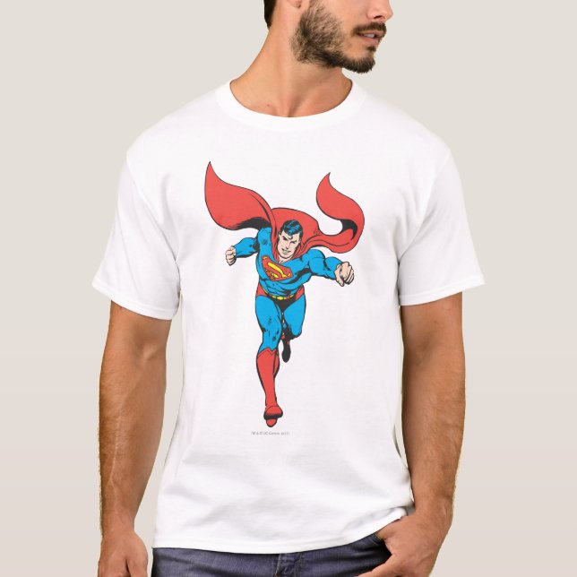 Superman Springa Forward 2 Tee Shirt (Framsida)