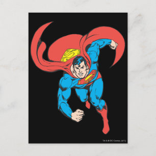 Superman Springa Forward Vykort