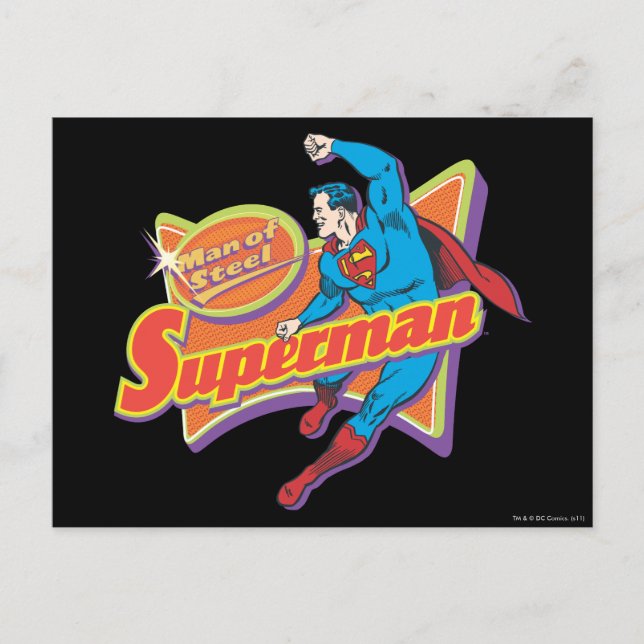 Superman - Stålmannen Vykort (Framsida)