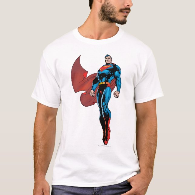 Superman Stands Tall T Shirt (Framsida)