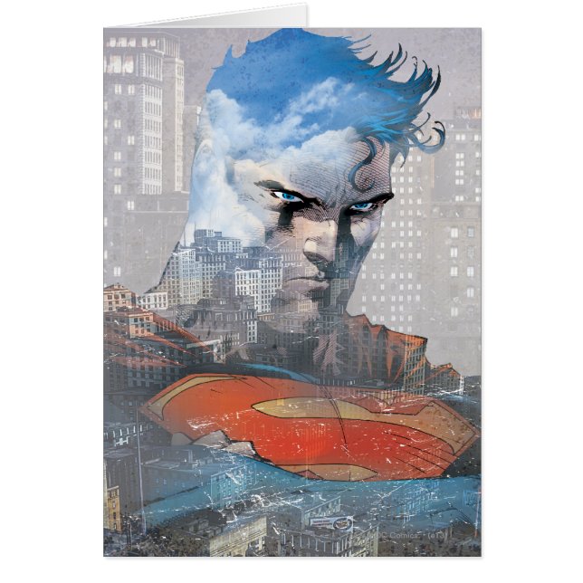Superman Stare Hälsningskort (Framsidan)