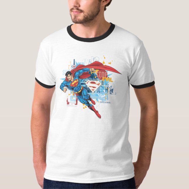 Superman - Stop Evil Tee (Framsida)